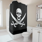 Piratenvlag Douchegordijn (In situ)