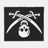 Piratenvlag Fleece Deken (Voorkant (Horizontaal))
