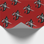  piratenvlag, Jolly Roger Skull Crossbones Cadeaupapier (Hoek)