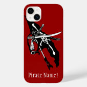  piratenvlag, Jolly Roger Skull Crossbones Case-Mate iPhone Case (Achterkant)