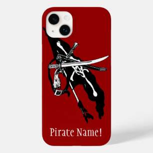  piratenvlag, Jolly Roger Skull Crossbones Case-Mate iPhone 14 Plus Hoesje