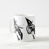 piratenvlag, Jolly Roger Skull Crossbones Koffiemok (Voorkant links)