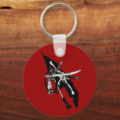  piratenvlag, Jolly Roger Skull Crossbones Sleutelhanger (Voorkant)