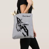  piratenvlag, Jolly Roger Skull Crossbones Tote Bag (Dichtbij)