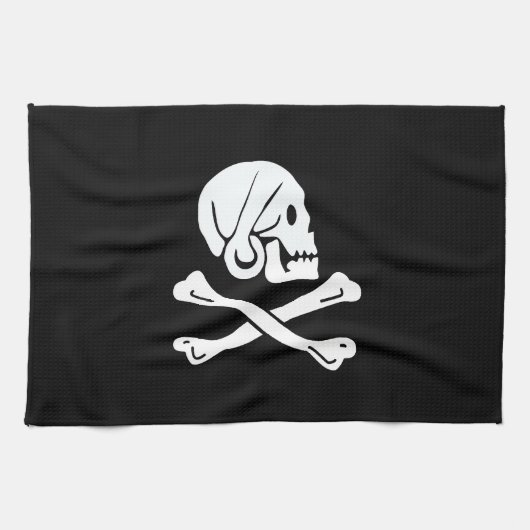 Piratenvlag - Jolly Roger Theedoek (Horizontaal)