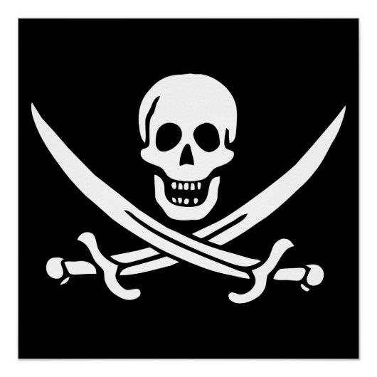 Piratenvlag Perfect Poster (Voorkant)
