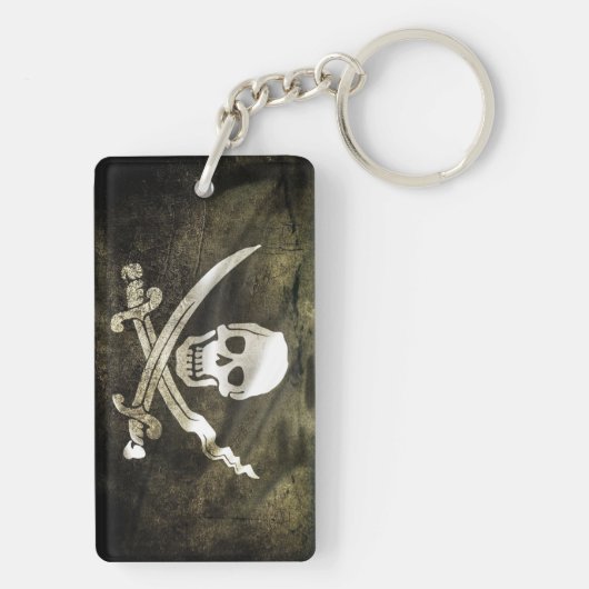 Piratenvlag Sleutelhanger (achterkant)