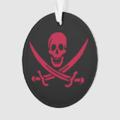 Piratenvlag van Calico Jack Ornament (voorkant)