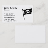 Piratenvlag Visitekaartje (Voorkant / Achterkant)