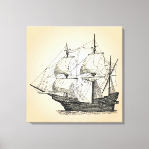Piratenzeilschip Canvas Afdruk