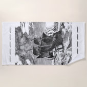 piratenzeilschip strandlaken (Voorkant)