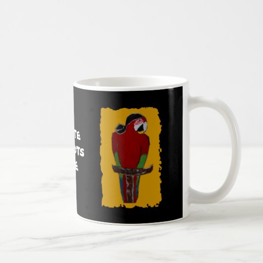Piratepapegaai Koffiemok (Rechts)