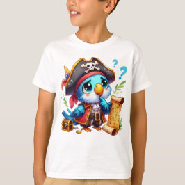 Piratepapegaai Schattig Avontuur Kunst T-shirt