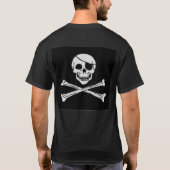 Piraterij is geen misdaad Het is een manier van le T-shirt (Achterkant)