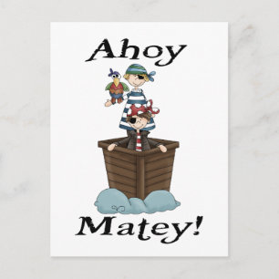 Pirates Ahoy Matey Briefkaart
