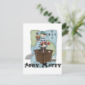 Pirates Ahoy Tshirs en Gifts Briefkaart (Staand voorkant)