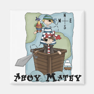 Pirates Ahoy Tshirs en Gifts Magneet