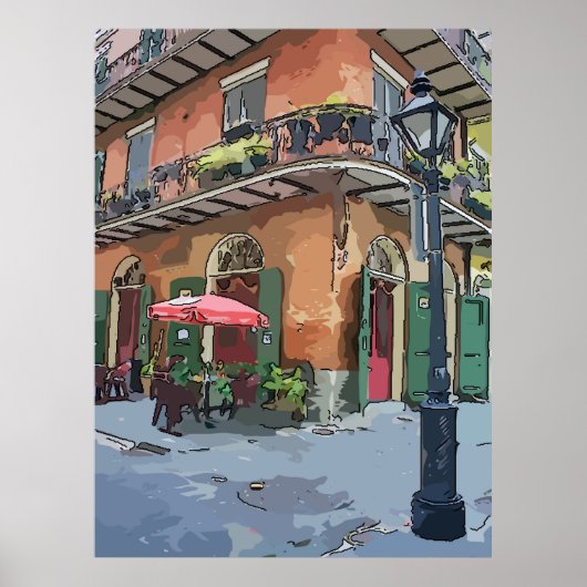 Pirates Alley Cafe, New Orleans Poster (Voorkant)
