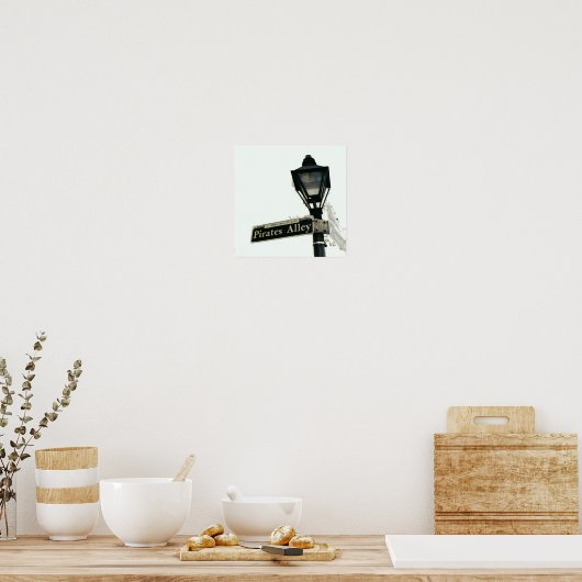 Pirate's Alley in Black & White Poster (Keuken)