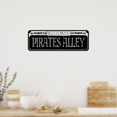 Pirates Alley Metal Sign Poster (Keuken)
