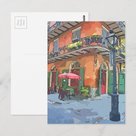 Pirates Alley New Orleans Briefkaart (Voorkant / Achterkant)