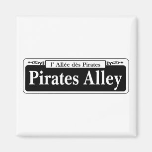 Pirates Alley, New Orleans Street Sign Magneet