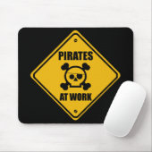 Pirates at Work Sign - Mousepad Muismat (Met muis)