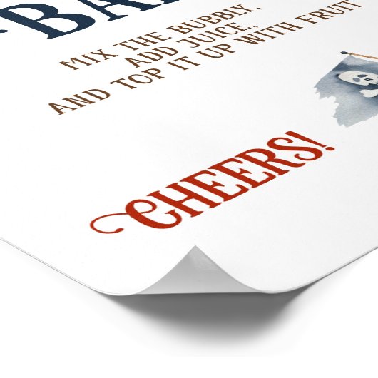 Pirates Baby shower Momosa Bar Poster (Hoek)