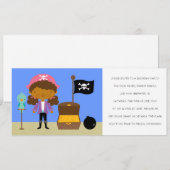 Pirates Birthday Party Invitations (voor meisjes) Kaart (Voorkant / Achterkant)
