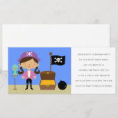 Pirates Birthday Party Invitations (voor meisjes) Kaart (Voorkant / Achterkant)