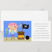 Pirates Birthday Party Invitations (voor meisjes) Kaart (Voorkant / Achterkant)