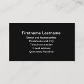 Pirates Black Skull en Crossbones Visitekaartje (Achterkant)