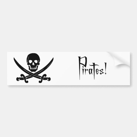Pirates Bumpersticker (Voorkant)