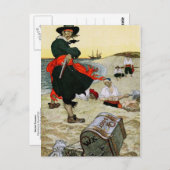 Pirate's Buried Treasure Briefkaart (Voorkant / Achterkant)