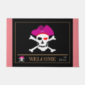 Pirates Flag & Kapitein Grace, huismats /Welcome Deurmat (Voorkant)