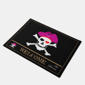 Pirates Flag & Kapitein Grace, huismats /Welcome Deurmat (Schuin)