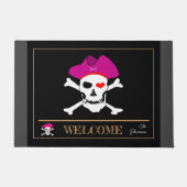 Pirates Flag & Kapitein Grace, huismats /Welcome Deurmat (Voorkant)