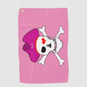 Pirates Flag & Kapitein Grace, Skull /Golf Games G Golfhanddoek (Voorkant)