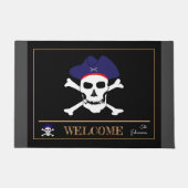 Pirates Flag & Kapitein Jack, huismats /Welcome Deurmat (Voorkant)