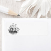  Pirates Galleon, Schets van een schip van 74 Pist Etiket (Insitu)