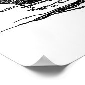  Pirates Galleon, Schets van een schip van 74 Pist Poster (Hoek)