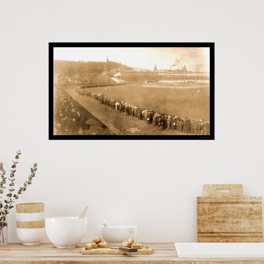 Pirates Giants Baseball Foto 1904 Poster (Keuken)