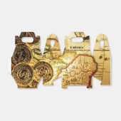 Pirates Gold Treasure Kaart Gable Favor Box Bedankdoosjes (Uitgevouwen)