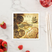 Pirates Gold Treasure Map Napkins Servetten (Insitu)