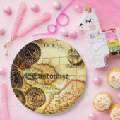 Pirates Gold Treasure Map Papieren Bordje (Feest)