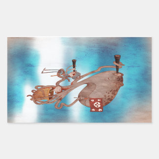 Pirates. Imagination and fantasy, cute and lovely. Rechthoekige Sticker