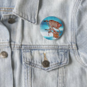 Pirates. Imagination and fantasy, cute and lovely. Ronde Button 5,7 Cm (In situ)