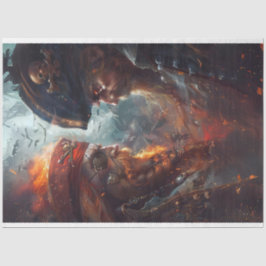 Pirates in a Duel Decoupage Tissue Paper Tissuepapier