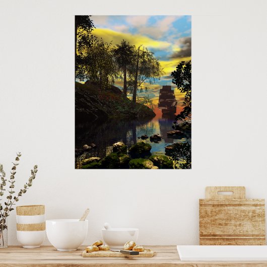 Pirates Inlet Poster (Keuken)