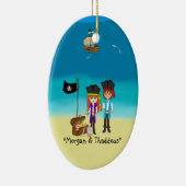 Pirates kerstversient keramisch ornament (Rechts)